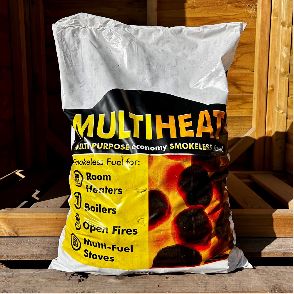 MULTIHEAT Smokeless Fuel (1 Tonne Pallet – 20kg Bags)