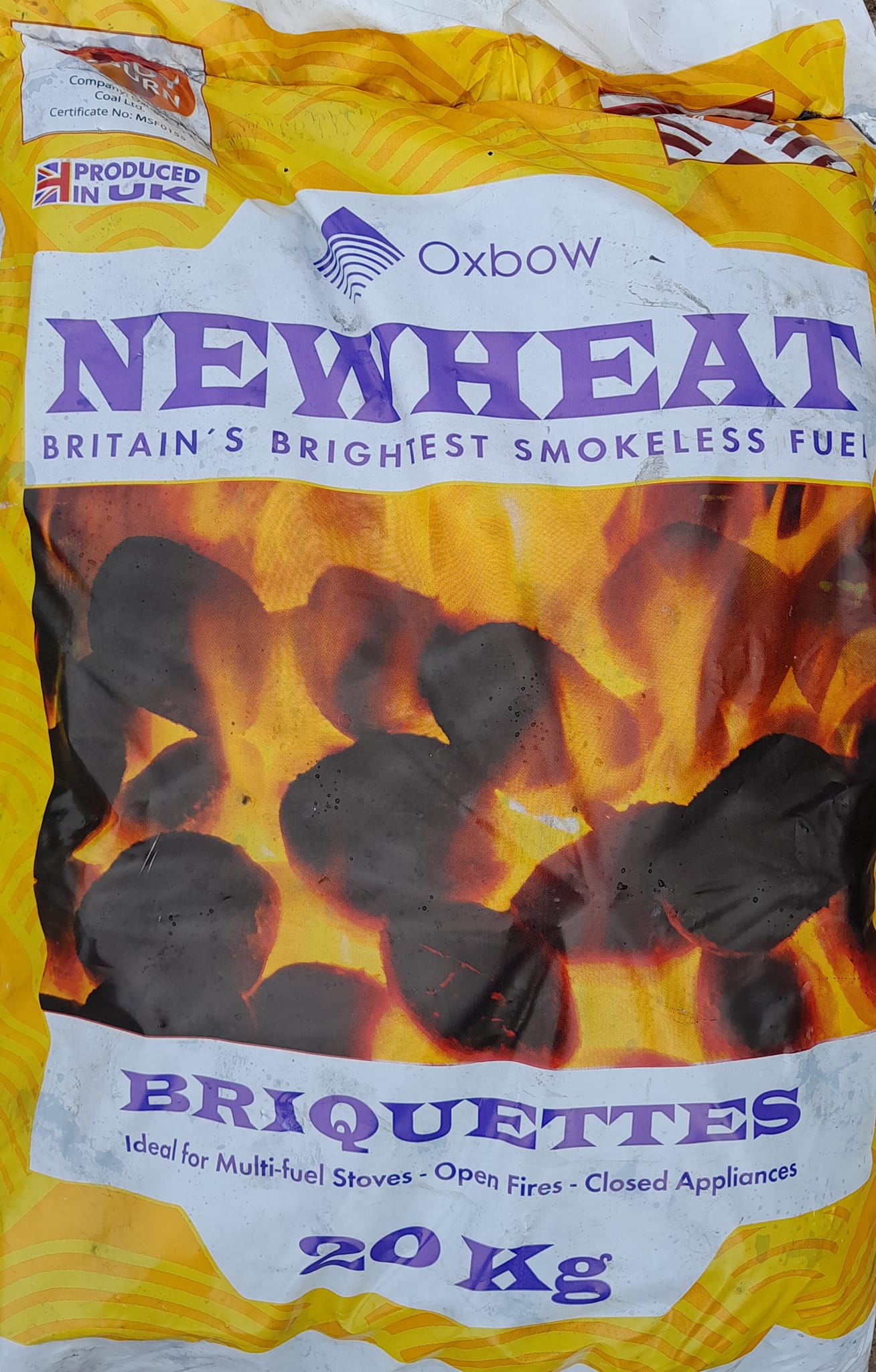 Newheat Smokeless Coal 20kg Bags